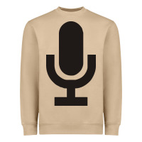 Microphone Funny Music Heavyweight Sweatshirt | Teevron