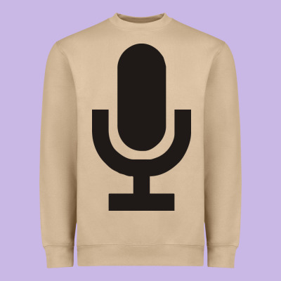 Microphone Funny Music Heavyweight Sweatshirt Designed By Artisfamous