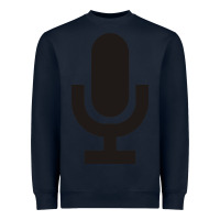 Navy microphone funny music Heavyweight Sweatshirt - artisFamous