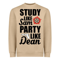 Mushroom study like sam party like dean Heavyweight Sweatshirt - artisFamous