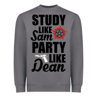 Storm study like sam party like dean Heavyweight Sweatshirt - artisFamous