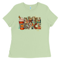 Matcha my blood type is pumpkin spice Ladies Tee - CowGirlArtShop