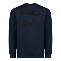 Navy mountain rescue helicopter funny Heavyweight Sweatshirt - artisFamous