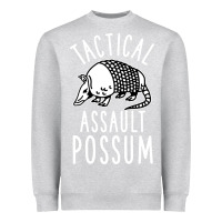 Heather Grey tactical assault possum Heavyweight Sweatshirt - artisFamous