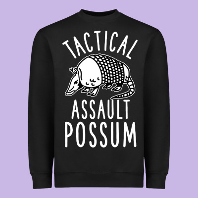Tactical Assault Possum Heavyweight Sweatshirt Designed By Artisfamous