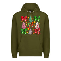 Army Green festive holiday decor Premium Hoodie - CowhideDigitalArt