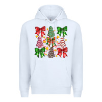 White festive holiday decor Premium Hoodie - CowhideDigitalArt