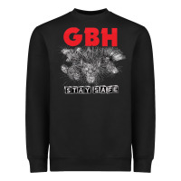 Black Charged G.B.H Heavyweight Sweatshirt - artisFamous