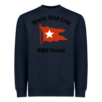 Navy white star line (1) Heavyweight Sweatshirt - artisFamous