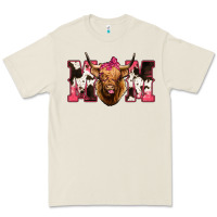 Bone Western Highland Cow mom Premium Tee - HowdyJamesFarm