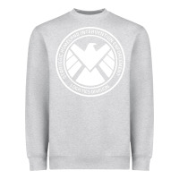 Heather Grey agents of shield Heavyweight Sweatshirt - artisFamous