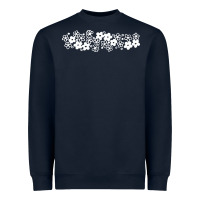 Navy pyrex pattern Heavyweight Sweatshirt - artisFamous
