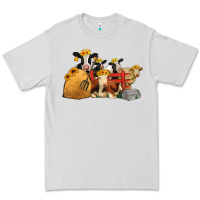 Dove Grey Cows With Sunflower Headbands Premium Tee - Jasminsmagicworld