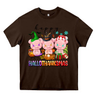 Happy Hallothanksmas Pigs Heavy Core Tee | Teevron