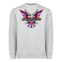 Heather Grey diplomats music Heavyweight Sweatshirt - artisFamous