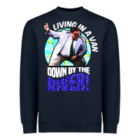 Navy chris farley   matt foley nostalgia Heavyweight Sweatshirt - artisFamous