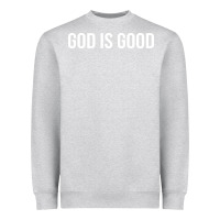 Heather Grey god is good Heavyweight Sweatshirt - artisFamous