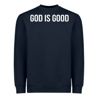 Navy god is good Heavyweight Sweatshirt - artisFamous
