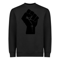 Black fist Heavyweight Sweatshirt - artisFamous