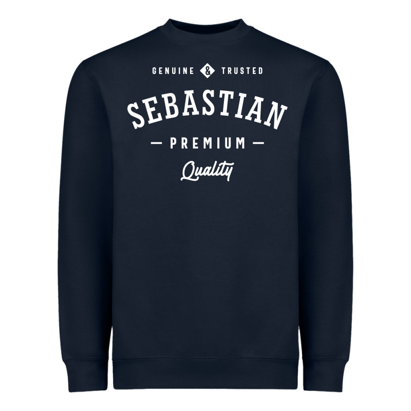 Sebastian Personalized Name Mens Birthday Heavyweight Sweatshirt by artisFamous | Teevron