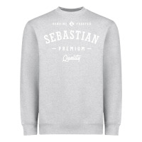 Heather Grey Sebastian Personalized Name Mens Birthday Heavyweight Sweatshirt - artisFamous