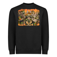 Black camouflage bunny background Heavyweight Sweatshirt - BarkalooDesign