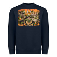 Navy camouflage bunny background Heavyweight Sweatshirt - BarkalooDesign