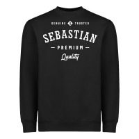 Black Sebastian Personalized Name Mens Birthday Heavyweight Sweatshirt - artisFamous