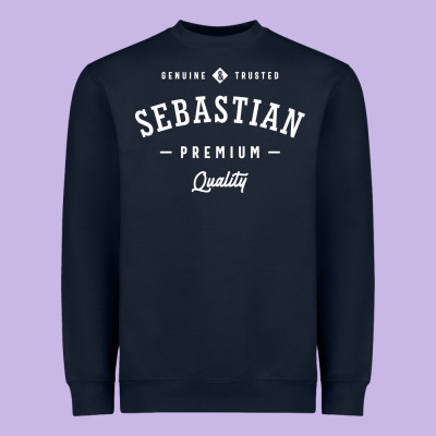 Sebastian Personalized Name Mens Birthday Heavyweight Sweatshirt Designed By Artisfamous