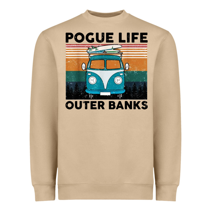 Pogue Life Outer Banks Retro Vintage Heavyweight Sweatshirt by artisFamous | Teevron