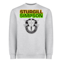 Heather Grey Sturgill Simpson De Oppresso Liber Heavyweight Sweatshirt - artisFamous