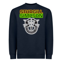 Navy Sturgill Simpson De Oppresso Liber Heavyweight Sweatshirt - artisFamous