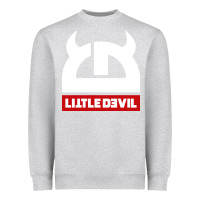 Heather Grey little devil Heavyweight Sweatshirt - artisFamous