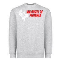 Heather Grey university of phoenix Heavyweight Sweatshirt - artisFamous