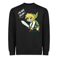 Black i’m not zelda Heavyweight Sweatshirt - artisFamous
