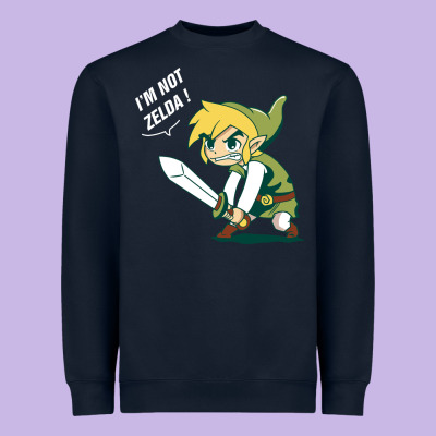 I’m Not Zelda Heavyweight Sweatshirt Designed By Artisfamous