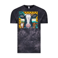 Cloud Black Cows Gemstone Sunflowers Tumbler Vintage Tee - CowCowDesign