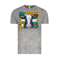 Cloud Rock Cows Gemstone Sunflowers Tumbler Vintage Tee - CowCowDesign