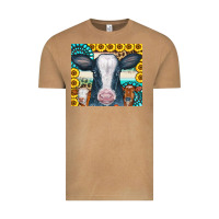 Vintage Camel Cows Gemstone Sunflowers Tumbler Vintage Tee - CowCowDesign