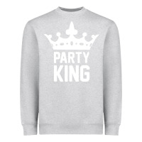 Heather Grey party king Heavyweight Sweatshirt - artisFamous