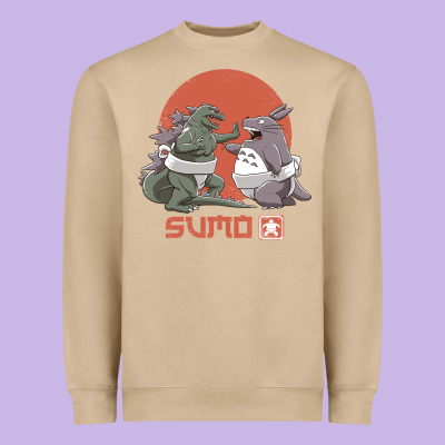 Sumo Pop Heavyweight Sweatshirt Designed By Artisfamous