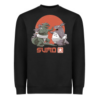 Black sumo pop Heavyweight Sweatshirt - artisFamous