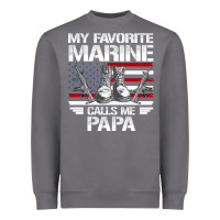 Storm marine papa, gifts my favorite marine calls me pa pa military mother Heavyweight Sweatshirt - artisFamous