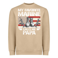 Mushroom marine papa, gifts my favorite marine calls me pa pa military mother Heavyweight Sweatshirt - artisFamous