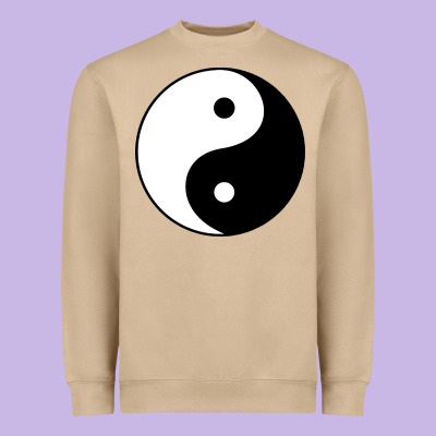 Yin And Yang Heavyweight Sweatshirt Designed By Artisfamous