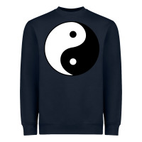 Navy Yin and yang Heavyweight Sweatshirt - artisFamous