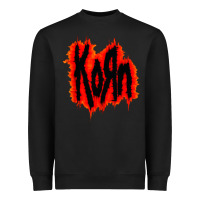 Black vintage kor'n Heavyweight Sweatshirt - artisFamous