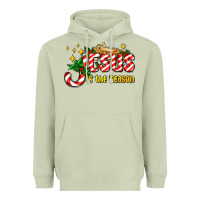 Matcha jesus is the reason with christmas candy ado Heavyweight Hoodie - AdoDesignShop
