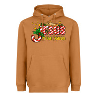 Meerkat jesus is the reason with christmas candy ado Heavyweight Hoodie - AdoDesignShop