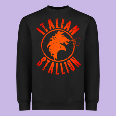 Italian Stallion Heavyweight Sweatshirt Designed By Artisfamous